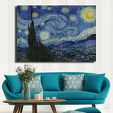 Vincent Willem van Gogh "The Starry Night" HD print on canvas huge wall picture