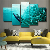 5Pcs Canvas Print Painting Wall Art Home Decor Art Diving