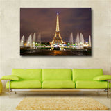 Golden Eiffel Tower Posters and Prints Canvas Painting Wall Art Pictures Printed