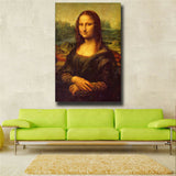Leonardo Da Vinci "Mona Lisa Smile" HD print on canvas huge wall picture (31x47)
