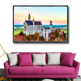 German Swan Castle Living Room for Panel Wall Painting Art Canvas Painting Print