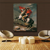 Napoleon across the Alps HD print on canvas huge wall picture 32x38"