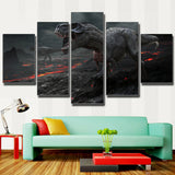HD Canvas Print Home Decor Wall Art Painting Godzilla 5p Unframed #298