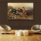 Hunters at rest By Vasilij Perov Posters And Prints Oil Painting on Canvas