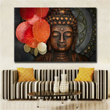 Large art prints Home Decor Canvas Painting Wall Art Buddha Statue Meditation