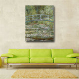 Print Claude Monet Water Lilies and Japanese Bride Oil Painting on Canvas Art