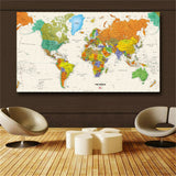 LARGE MAP OF THE WORLD POSTER (61X91CM) FLAGS WALL PRINT BRAND NEW