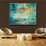 Green Abstract Famous Oil Painting Wall Art Poster Print Canvas Painting