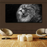 Large art prints Home Decor Canvas Painting Wall Art Black and white tiger