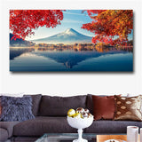 Large art prints Home Decor Canvas Painting Wall Art Mount Fuji in autumn