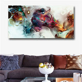 Watercolor Retro Dragon Abstract Oil Painting Print on Canvas Painting Poster