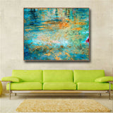 Green Abstract Famous Oil Painting Wall Art Poster Print Canvas Painting