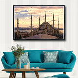 City Turkey Istanbul Sultanahmet Mosque Wall Art Pictures Decor Canvas Posters
