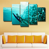 5Pcs Canvas Print Painting Wall Art Home Decor Art Diving