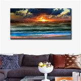 Large art prints Home Decor Canvas Painting Wall Art Chinese art- Seascape