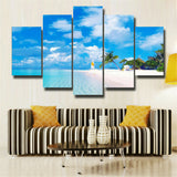 Hawaii 5 Pieces Of Modern Canvas Painting Wall Art For Home Decor