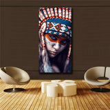 girl Abstract Art on Canvas Painting Wall Art Picture Prints Modern Decor