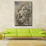 Pablo Picasso"Girl with Mandolin" HD print on canvas huge wall picture (31x39)