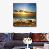 Poster Wall Art Canvas Painting Landscape Print Sunset and Beach Wall Pictures