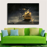 dream Sailboat 1 Piece Canvas Print Wall Art