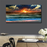 Large art prints Home Decor Canvas Painting Wall Art Chinese art- Seascape