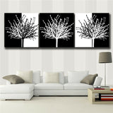 Abstract tree 5 Piece Canvas Print Wall Art Unframed