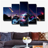 5Pcs Alien Canvas Print Painting Wall Art Home Decor
