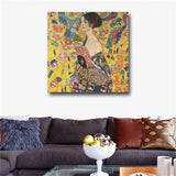 Gustav Klimt Paintings On The Wall Reproduction Portrait Of Adele Bloch Golden