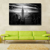 New York City Manhattan Black White Building Canvas Painting Posters and Prints