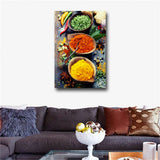 Grains Spices Spoon Peppers Food Canvas Painting Cuadros Posters and Prints