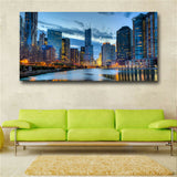 Large art prints Home Decor Canvas Painting Wall Art Chicago cityscape