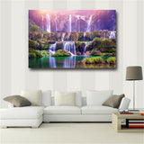 Violet Scenery Canvas Art Paintings On The Wall Canvas Pictures For Kitchen Room
