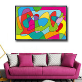 Picasso Design HD Illustrator Cubism Design Print on Canvas Home Decor