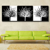Abstract tree 5 Piece Canvas Print Wall Art Unframed