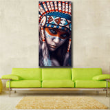 girl Abstract Art on Canvas Painting Wall Art Picture Prints Modern Decor