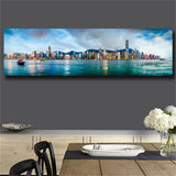 canvas painting Landscape city scene wall art picture decoration for living room
