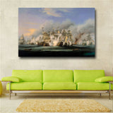 Battle of Trafalgar HMS Victory Canvas Print repro Canvas Print(31inx47in)