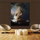 Rembrandt Storm on the Sea of Galilee Giclee Print on Canvas 16''x20''