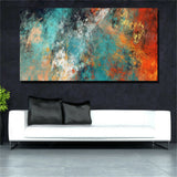 Abstract Clouds Colorful HD print on canvas huge wall picture (31x63)