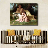 Bouguereau"All Saints Day" HD print on canvas huge wall picture 31inx40in