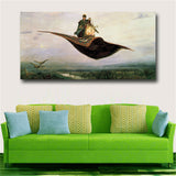 Prince Ivan On The magic Carpet Wall Art Canvas Prints Russian Famous Paintings