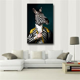 Black and White Classy Zebra HD print on canvas huge wall picture(31x47)