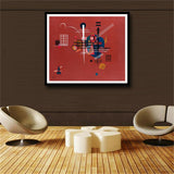 Famous Kandinsky Abstract Canvas Painting Stupid red Art Wall Print Pictures