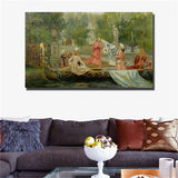 19 century Europe Court Oil Painting HD print on canvas huge wall picture #0740