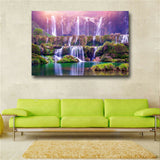 Violet Scenery Canvas Art Paintings On The Wall Canvas Pictures For Kitchen Room