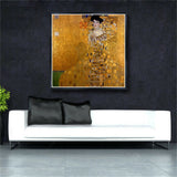 Gustav Klimt 'Mrs Bauer 'Home Decor Picture Print Canvas Painting Artwork