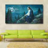 prayer of Jesus in the Gethsemane garden HD print on canvas huge wall picture