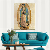 "virgen de guadalupe" HD print on canvas huge wall picture (31x63)