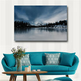 Poster Wall Art Canvas Painting Landscape Nature Snow Lake Wall Pictures