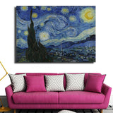 Vincent Willem van Gogh "The Starry Night" HD print on canvas huge wall picture